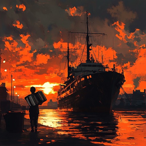 A smooth, melancholic instrumental piece paying homage to the russian navy's storied past. The melody carries echoes of maritime adventures and solemn moments, blending traditional russian musical elements with a serene, flowing composition. The song aims to evoke the grandeur and dignity of naval history through smooth transitions and rich, emotive tones.