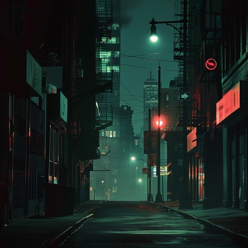 A haunting blend of eerie samples and dark, immersive beats create an unsettling, atmospheric hip hop track reflective of a dystopian urban landscape.