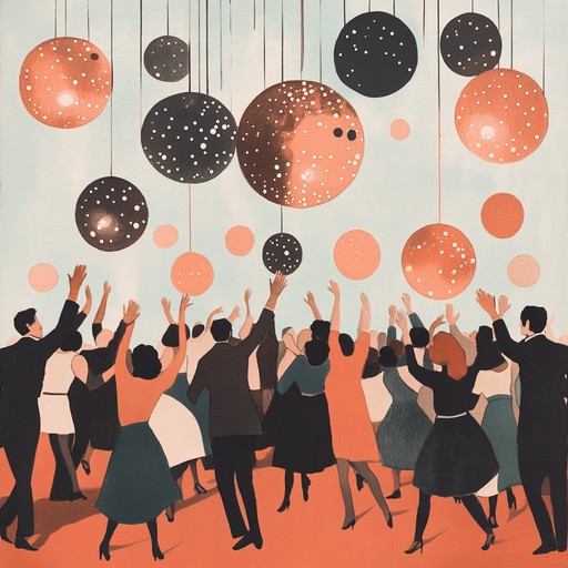 Imagine an energetic soundscape that encapsulates the excitement of blowing candles and lively party dances, resonating with both upbeat rhythms and infectious melodies that keep the party spirits high.