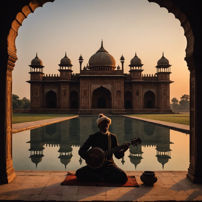 This instrumental track features the soulful sitar playing an intricate raga that embodies the emotion of longing, wrapped in the beauty of traditional hindustani music. The song gently evolves, expressing depth and yearning through its slow paced, romantic melody that seems to reach out across the ages, evoking images of a timeless love.