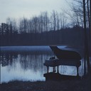 solo piano notes convey deep, introspective minimalist longing.