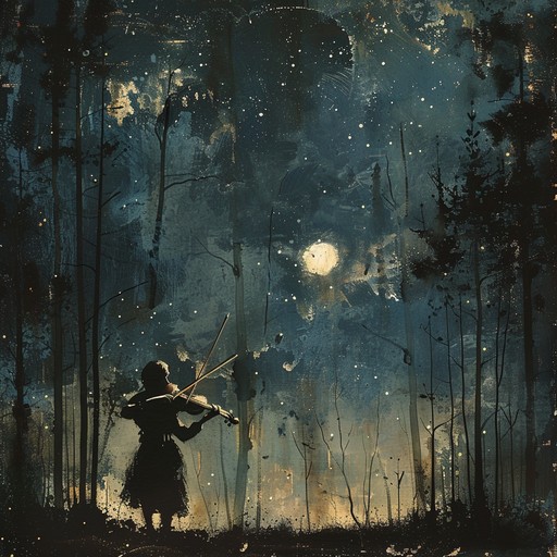 Immerse in the enigmatic allure of moonlit nights, where haunting melodies and intricate orchestral arrangements intertwine. The symphony conjures a sense of mystery, transportive and ethereal, as the strings and winds create an eerie, suspenseful atmosphere.