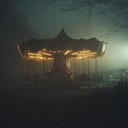 eerie carnival music blending unsettling melodies with dark tones