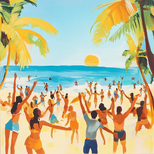 This track is all about celebrating sunny days by the sea, featuring a catchy ukulele tune that's both bouncy and delightful. The lively rhythm and bright melodies evoke the joyous and carefree spirit of a beach party, encouraging listeners to get up and dance.