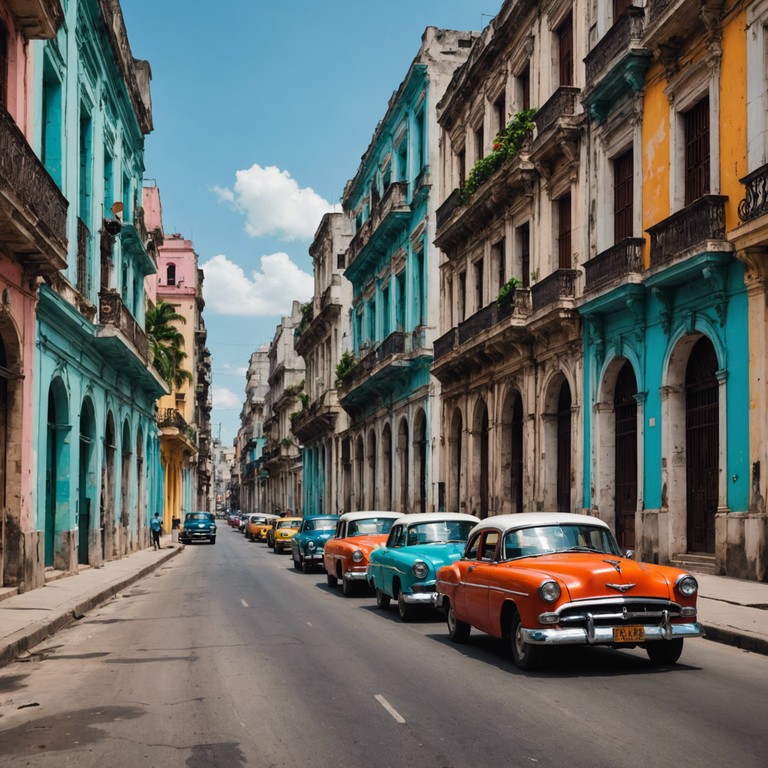 This track blends traditional afro cuban rhythms with a touch of modern soul, creating a nostalgic yet contemporary sound that evokes the spirit of a moonlit havana night from a bygone era. The use of traditional conga drums enriches the track with authentic vibes, complementing a smooth melodious structure that resonates with anyone dreaming of the vibrant cuban streets.