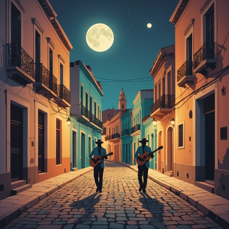 Emerging from the shadows, this track offers a reflective journey through the heart and soul of havana, carried by the gentle beats of congas under a serene moonlit sky.