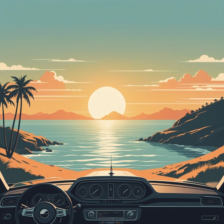 Imagine driving on a coastal road as the sun bids farewell, the sky painted in vibrant hues, while the bass guitar provides a rhythmanic groove that speaks of past tales and future promises, encapsulating the spirit of freedom and exploration characteristic of the psychedelic 70s.