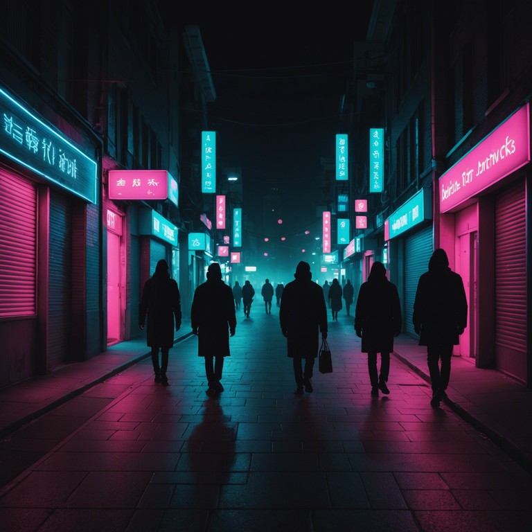 This track invites listeners on a journey through a vivid urban nightscape, wrapped in the glimmer of neon lights and the solitude of midnight walks. A layered synthesis of electronic melodies captures the essence of city life, where every gentle hum and vibrant pulse reflects the intimate moments of urban dwellers. Through the electrically charged atmosphere, the electropop sounds intertwine with fleeting shadows, crafting a sonic exploration of self discovery and contemplation in the concrete jungle.