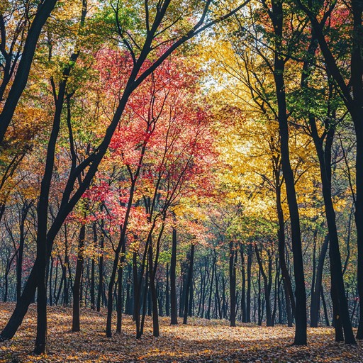 This instrumental piece captures the essence of a soul experiencing the profound depth of autumn's transition. The music flows like a gentle stream under a canopy of brilliant fading leaves, orchestrating an introspective journey through solitude and serene reflection.