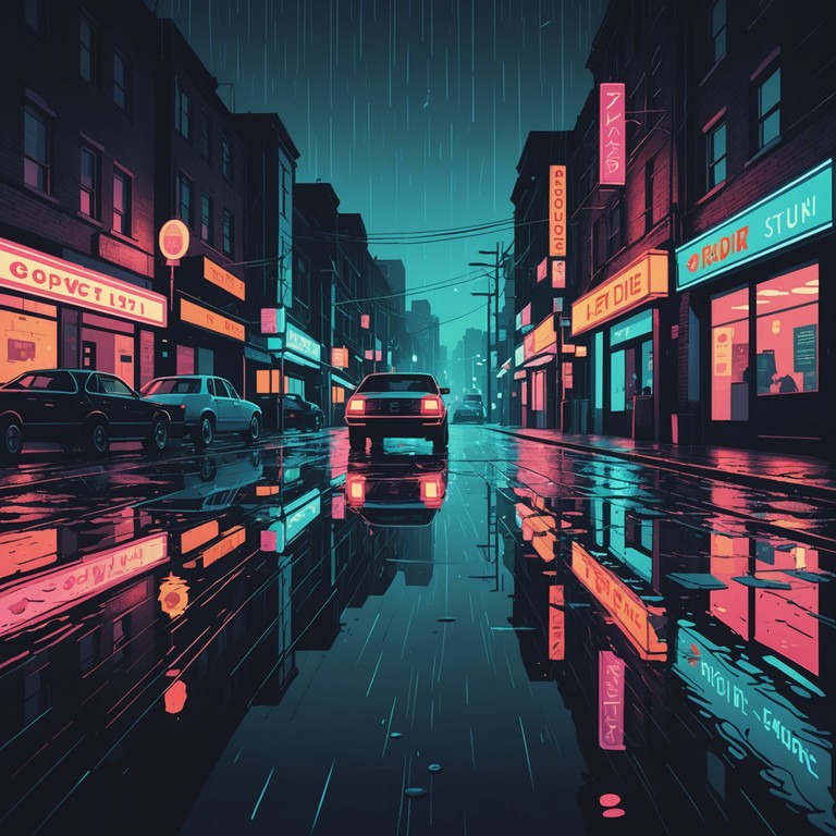 This track captures the essence of city life, with a strong groovy beat underpinning gritty, raw urban sounds. The deep bass line and raw percussive elements encapsulate the hustle of urban nighttime streets, blending edginess with the sway of groove.