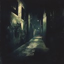 ominous, reverberating beats in a haunting urban setting