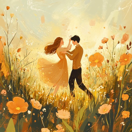 This instrumental piece features delicate and whimsical melodies that gently dance through the air, creating a sense of tenderness and romance. Soft strings and tender woodwinds intertwine to produce a dreamy, enchanting soundscape that feels like a tender embrace on a breezy spring day. Perfect for evoking feelings of love, warmth, and nostalgia.