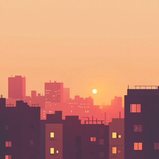 A relaxing hip hop tune blending soft beats with gentle piano melodies, creating a serene environment reminiscent of a peaceful urban sunset. The track's mellow, reflective tones encourage deep relaxation and a sense of calm.