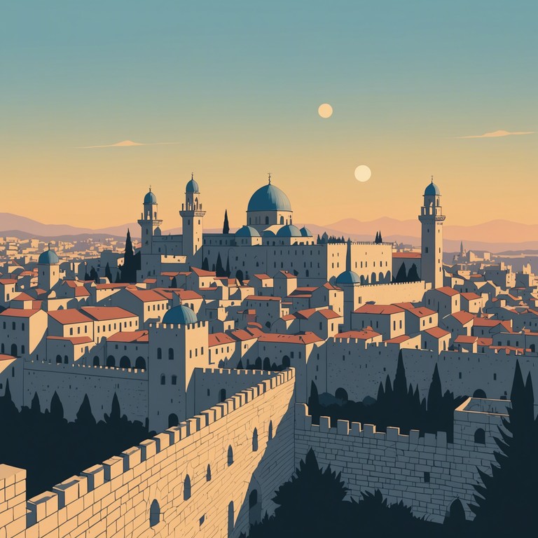 A track featuring a vibrant and uplifting melody that encapsulates the rich tapestry of jewish history, culture, and optimism. The music unfolds like a peaceful sunrise over jerusalem, bringing a sense of hope and renewal.