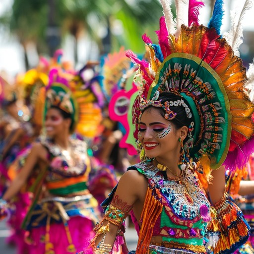 Joyful and energetic instrumental samba, bursting with lively rhythms and vibrant percussion, capturing the essence of a grand carnival parade. Perfect for creating a festive atmosphere, this track invites listeners to dance and celebrate with exuberance and passion.