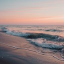 calming ocean waves blending with gentle ambient tones