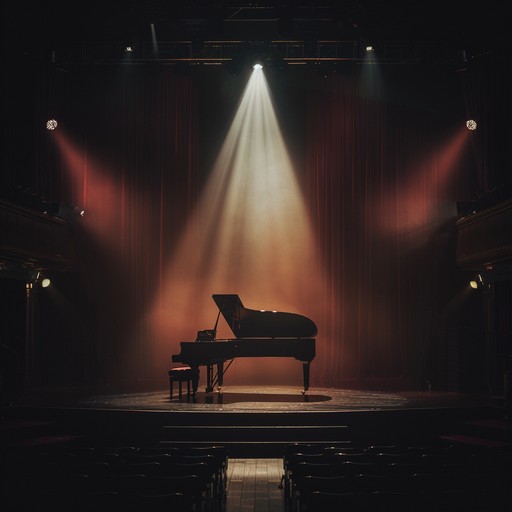 A haunting sad cabaret tune with a poignant piano accompaniment and delicate instrumentation that evokes a sense of lost love, regret, and evenings in dimly lit theaters.