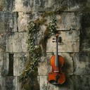 violin echoes through ancient ruins