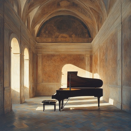 In ancient echoes unveiled, the listener embarks on a journey of introspection and reflection. The composition weaves intricate piano motifs with subtle orchestral layers to evoke a sense of timelessness and serenity. The use of deliberate pacing and dynamic swells creates a deeply immersive experience, reminiscent of wandering through historic landscapes and uncovering hidden meanings within. This piece captures the elegance of neoclassical music while inviting the listener to reflect on their own personal histories and journeys.