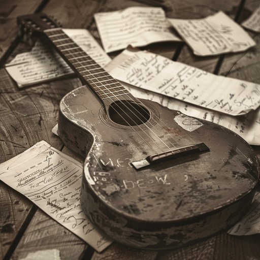 A soft, finger picked acoustic guitar melody weaves its way through bittersweet memories of love lost and found, creating an intimate tapestry of emotions. The piece starts with a delicate intro, gradually building with subtle harmonies, leading to a poignant conclusion that leaves listeners in a reflective and sentimental mood.