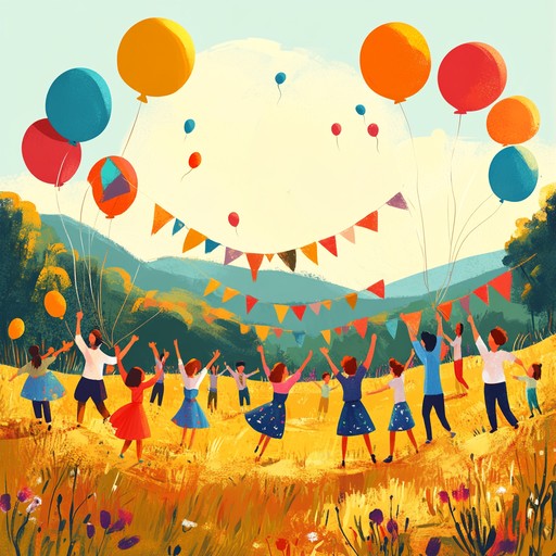 A lively instrumental polka piece that captures the essence of carefree joy and invites listeners to dance under the warm sun. The upbeat rhythms and cheerful melodies create a festive atmosphere reminiscent of joyful village celebrations and happy gatherings in open fields.