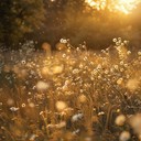 gentle acoustic guitar paints idyllic summer meadow scene