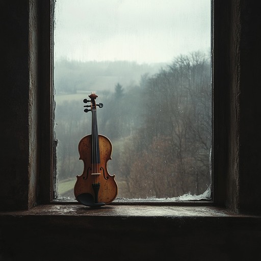 An instrumental dark waltz featuring haunting violin melodies that weave a tapestry of melancholy and mystery, ideal for evoking gothic atmospheres.