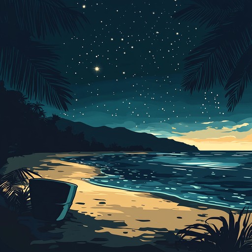 An instrumental calypso piece that blends ethereal melodies with traditional caribbean rhythms, evoking the sensation of floating over serene tropical waters under a star lit sky.