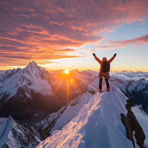 This track features soaring electric guitar riffs that embody the spirit of epic adventures and vast landscapes, creating a feeling of grandeur and raw power. The song gradually builds intensity, mimicking the ascent of a great mountain before climaxing in a powerful chorus that conjures images of breathtaking heights and heroic feats.