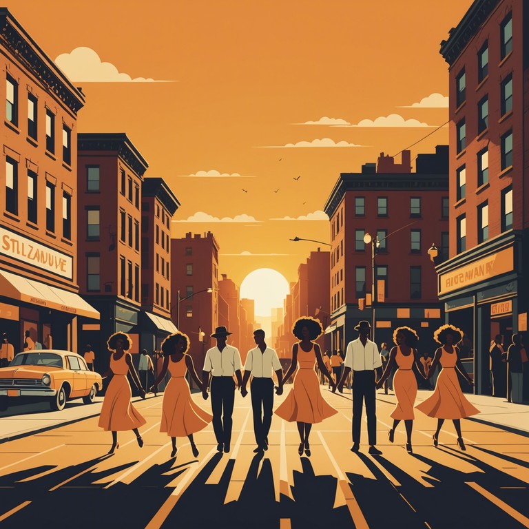 Envision the bustling streets of harlem bathed in sunlight, filled with the sounds of this cheerful trap music that features a harmonic blend of gospel and spirited beats. This track ensures a foot tapping experience where the electric piano melodies invite a sense of bliss and festivity, turning any day into a celebration.