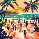 powerful reggaeton rhythms ignite inspiring sunny tropical dance party