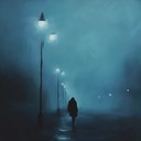 urban streetlights reflect a melancholic introspective rap narrative