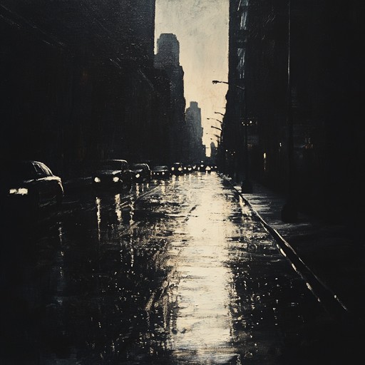 Walking through the city at night, streetlights casting shadows that dance with the beat. There's a palpable tension as if something intense is about to happen. The rhythm keeps you moving while the growing unease underlies everything, crafting a street smart, groovy yet suspenseful vibe.