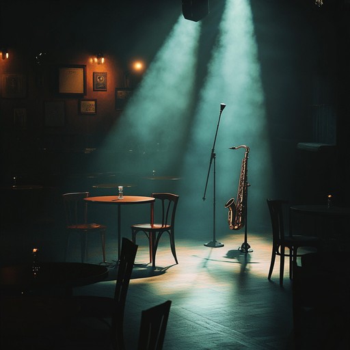 An instrumental jazz composition that evokes a haunting atmosphere, with melancholic saxophone melodies weaving through dissonant piano chords, set against subtle ambient sounds that create a sense of unease in abandoned places