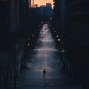 melancholic instrumental capturing the loneliness of deserted urban landscapes