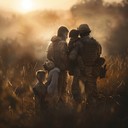 guitars, synths evoking peaceful, reflective military return