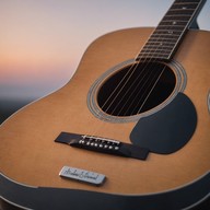 delicate guitar under open skies