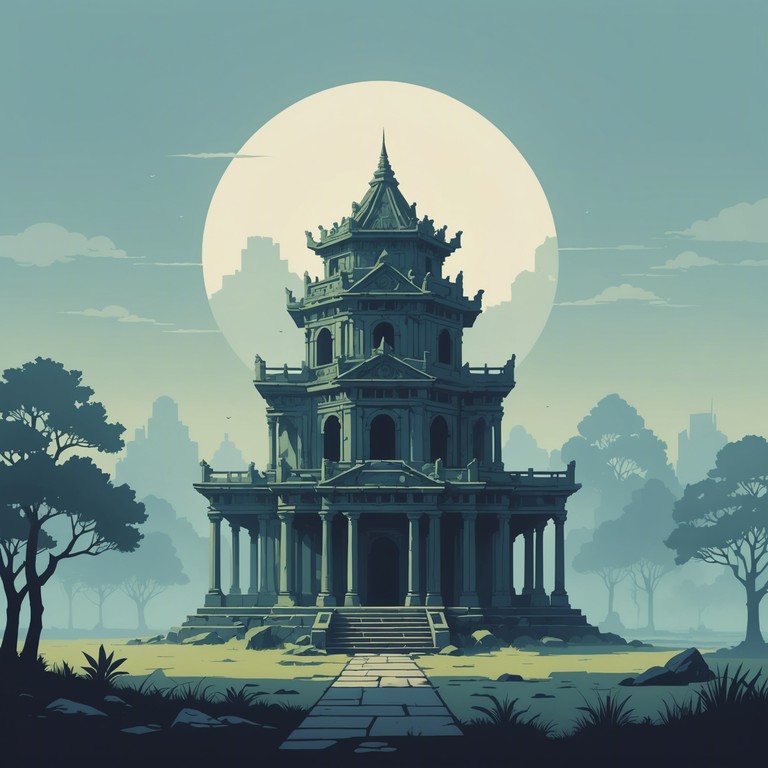 The composition uses a sitar to evoke deep emotions, blending haunting melodies with the ancient sounds of hindustani music. The soundscapes created tell stories of forgotten temples and spiritual mysteries, beckoning listeners to a world of supernatural wonder and contemplative introspection.