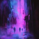 dark rhythms intertwine with ethereal tones in urban mist.