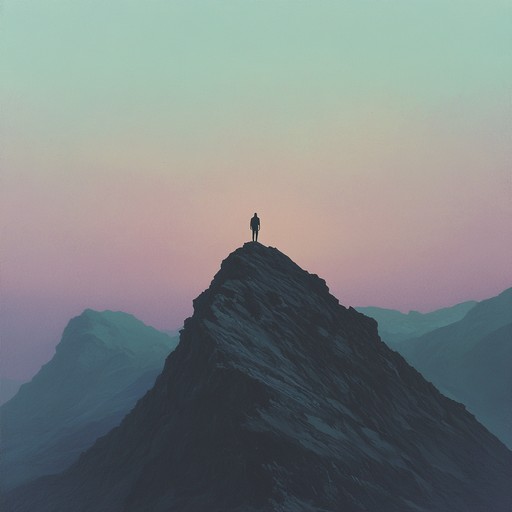 An instrumental piece that blends ambient ethereal sounds with uplifting melodies, creating a motivational journey through soundscapes that evoke images of dawn breaking and new beginnings.