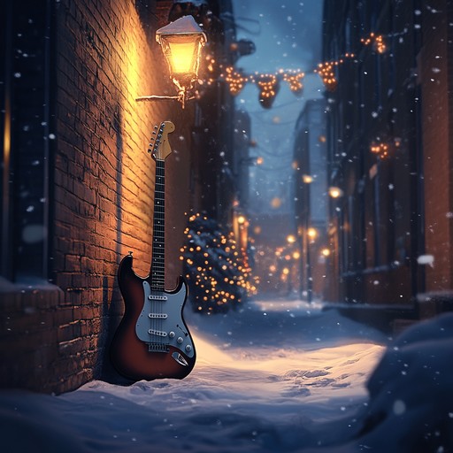 An instrumental track that fuses the raw energy of industrial sounds with subtle hints of holiday melodies, creating a unique blend that reflects the duality of joy and hardship during the festive season.