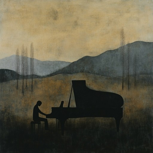 An emotional piece featuring gentle piano notes that echo through a soundscape of ambient tones, enveloping the listener in a dreamlike atmosphere of distant memories.