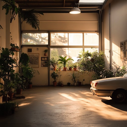 Enjoy a peaceful and nostalgic vibe with mellow guitar and soft drumming, melding garage elements into a serene, relaxed experience perfect for quiet reflections or lazy afternoons
