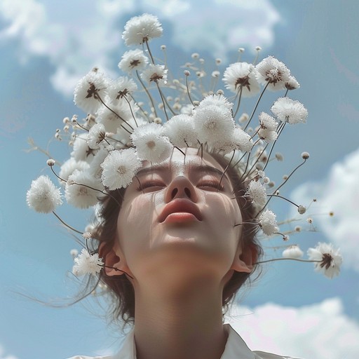 This lighthearted tune features a sprightly piano melody dancing over a gentle acoustic guitar accompaniment, inviting the listener to drift away on a cloud of pleasant thoughts and fanciful musings. Occasional wind chimes and soft, airy flute passages add to the dreamy atmosphere, creating a sense of childlike wonder and joy.