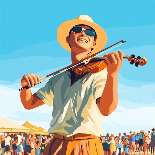 An energetic folk tune that brings to life the excitement and happiness of a countryside festival, highlighting traditional melodies and foot tapping rhythms that inspire movement and smiles.