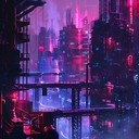 gritty synthesizer beats for an intense, nighttime city vibe