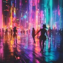 an upbeat instrumental blending funk and pop with groovy rhythms.