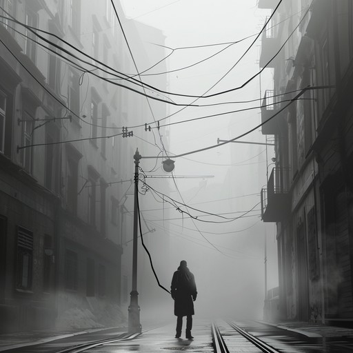 A track that captures the essence of a city at night, wrapped in silence but alive with a haunting presence. Electric guitar leads the way, echoing through the empty streets, accompanied by a subtle bass and distant, echoing drums, creating an atmosphere of solitude and introspection