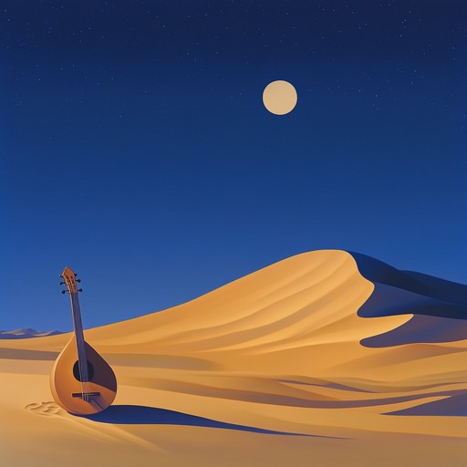 A dark and brooding instrumental piece that captures the haunting atmosphere of middle eastern deserts at night. The melody weaves through ancient sands, echoing whispers of forgotten tales and winds over silent dunes.