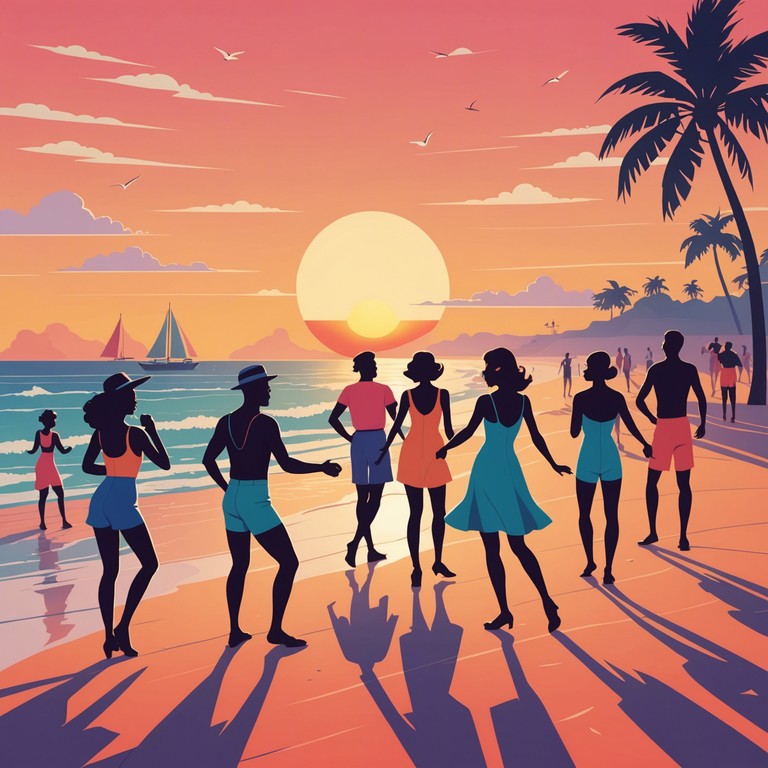 A song infused with the energetic and playful rhythms of traditional latin samba, enhanced with modern instrumentation. Perfect for a sunset dance party or a festive gathering. Highlighting the lively beats that get everyone moving